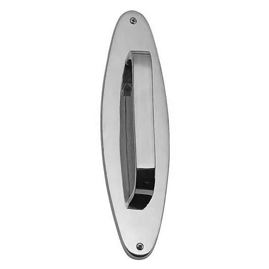 11 Inch Traditional Oval Door Pull & Plate (Polished Chrome Finish)