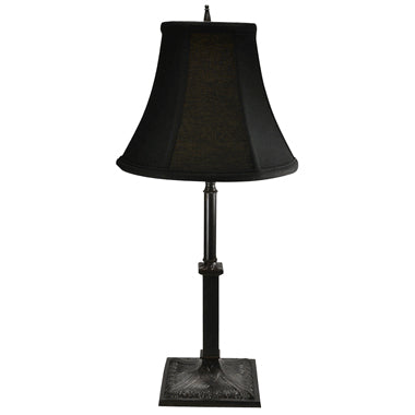 21 Inch Solid Brass French Table Lamp (Oil Rubbed Bronze Base)