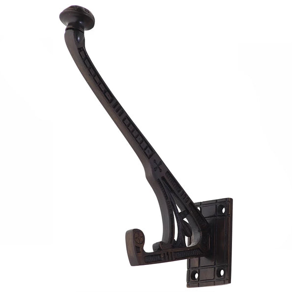 6 Inch Ornate Brass Hat and Coat Hook (Oil Rubbed Bronze Finish) COPPER MOUNTAIN HARDWARE