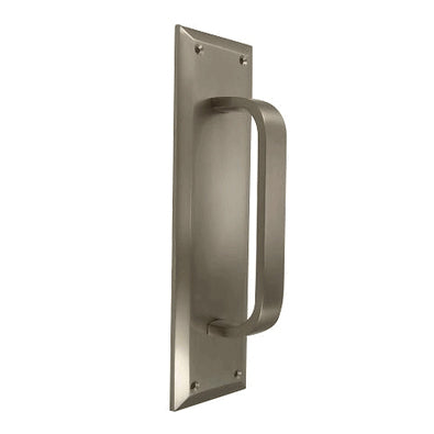 COPPER MOUNTAIN HARDWARE 10 Inch Quaker Style Door Pull Plate (Satin Nickel Finish)