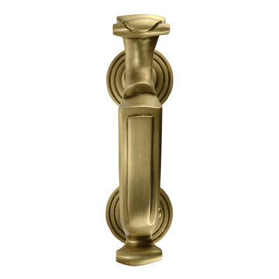 COPPER MOUNTAIN HARDWARE 8 Inch (5 Inch c-c) Traditional Doctor's Door Knocker (Antique Brass Finish)