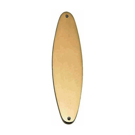 11 Inch Traditional Traditional Oval Style Door Push & Plate (Antique Brass Finish)