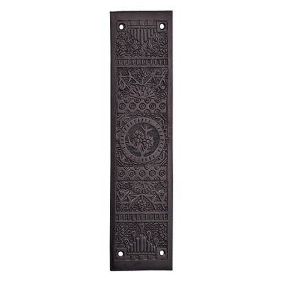 COPPER MOUNTAIN HARDWARE 11 1/4 Inch Eastlake Solid Brass Push Plate (Oil Rubbed Bronze Finish)