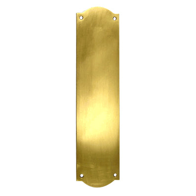 12 Inch Solid Brass Oval Push Plate (Antique Brass Finish)