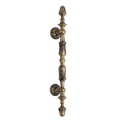 11 3/4 Inch Solid Brass French Empire Door Pull (Antique Brass Finish)