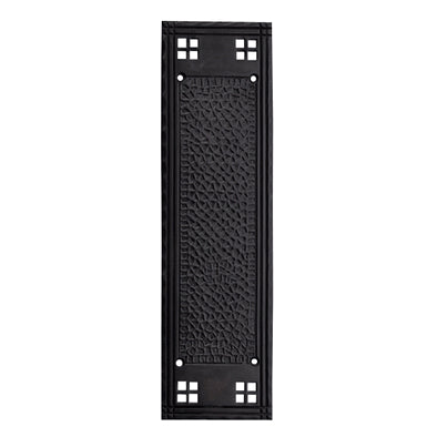 COPPER MOUNTAIN HARDWARE 12 Inch Craftsman Style Push Plate (Oil Rubbed Bronze Finish)