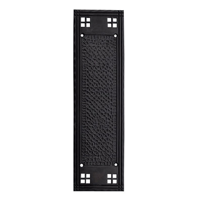 12 Inch Craftsman Style Push Plate (Oil Rubbed Bronze Finish)