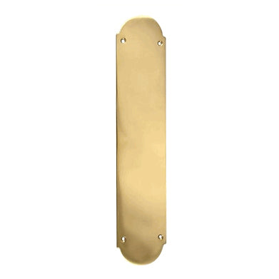 COPPER MOUNTAIN HARDWARE 12 Inch Traditional Style Door Push Plate (Polished Brass Finish)