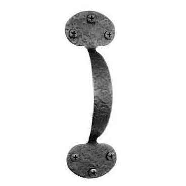 6 3/4 Inch Bean Shape Door Pull (Forged Iron)
