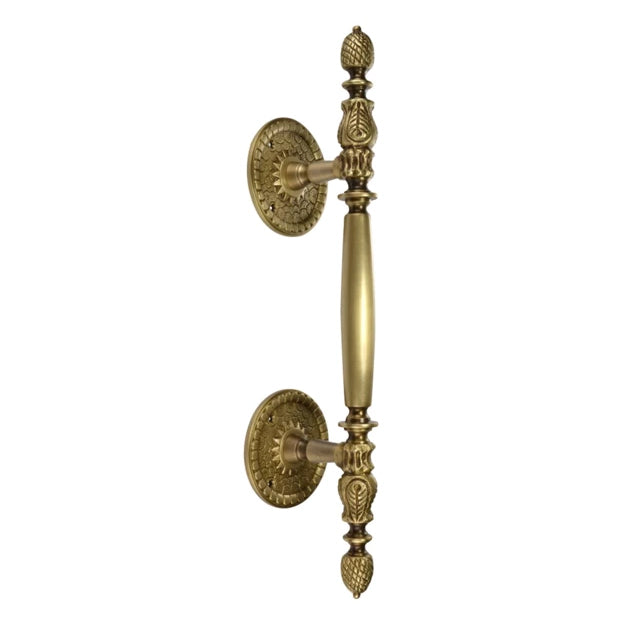13 Inch Large Solid Brass Heavy Duty Door Pull (Antique Brass Finish)