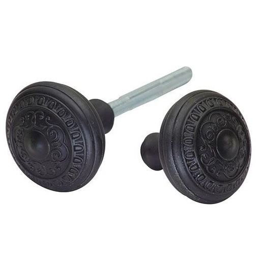 Traditional Egg and Dart Spare Door Knob Set (Oil Rubbed Bronze)