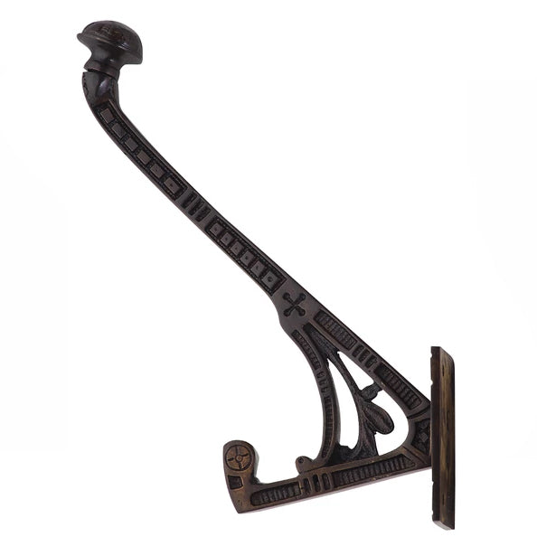 6 Inch Ornate Brass Hat and Coat Hook (Oil Rubbed Bronze Finish) COPPER MOUNTAIN HARDWARE