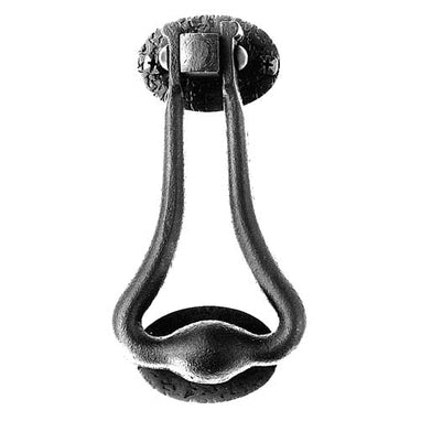 ACORN MANUFACTURING 7 1/2 Inch Iron Art Hand Forged Long Door Knocker (Iron Finish)