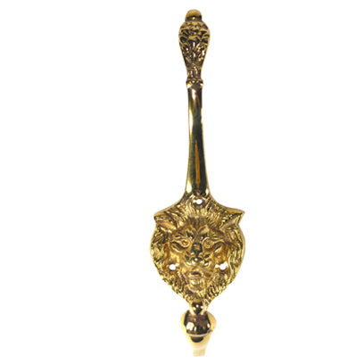 Traditional Solid Brass Lion Head Coat Hook (Polished Brass Finish) COPPER MOUNTAIN HARDWARE