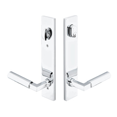 Solid Brass Modern Keyed Style Multi Point Lock Trim (Polished Chrome Finish) EMTEK