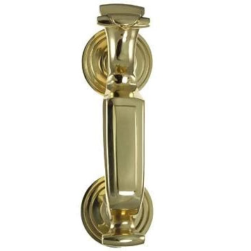 8 Inch (5 Inch c-c) Tall Traditional Doctor's Door (Polished Brass Finish)