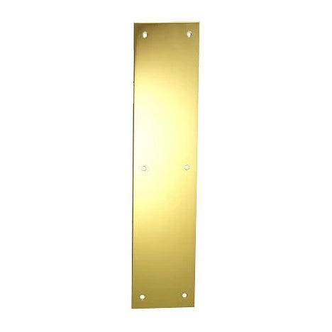 COPPER MOUNTAIN HARDWARE 12 Inch Solid Brass Push Plate (Polished Brass Finish)