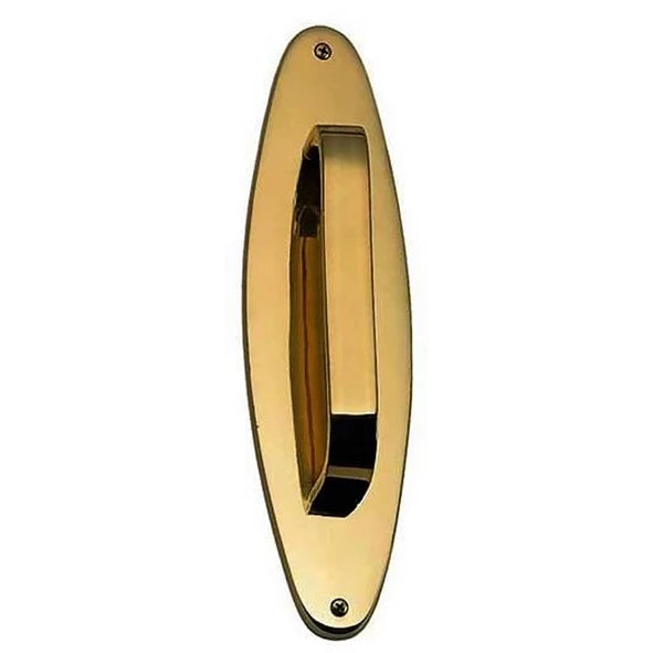 11 Inch Traditional Oval Door Pull (Antique Brass Finish)