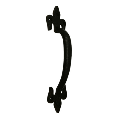 COPPER MOUNTAIN HARDWARE 9 1/4 Inch Solid Brass Colonial Style Pull (Flat Black Finish)