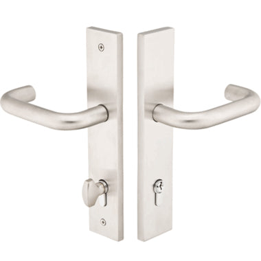 Stainless Steel Euro Keyed Style Multi Point Lock Trim (Brushed Stainless Steel Finish) EMTEK