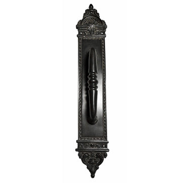 COPPER MOUNTAIN HARDWARE Solid Brass 16 1/4 Inch Victorian Door Pull (Oil Rubbed Bronze Finish)