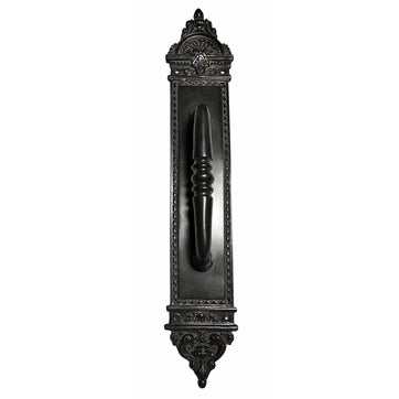 Solid Brass 16 1/4 Inch Victorian Door Pull (Oil Rubbed Bronze Finish)