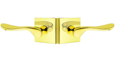 Emtek Solid Brass Luzern Lever With Square Rosette (Several Finishes)