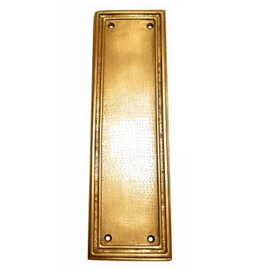 10 Inch Solid Brass Classic Style Push Plate (Antique Brass Finish)