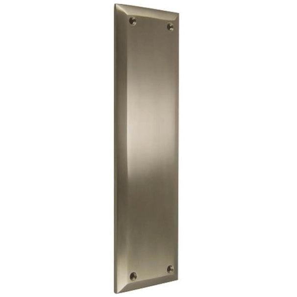 COPPER MOUNTAIN HARDWARE 10 Inch Quaker Style Pull and Push Plate Set (Brushed Nickel Finish)