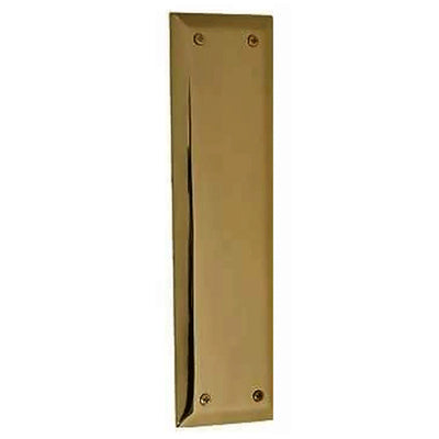 10 Inch Quaker Style Pull and Push Plate Set (Antique Brass Finish)