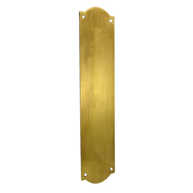 12 Inch Solid Brass Oval Push Plate (Antique Brass Finish)