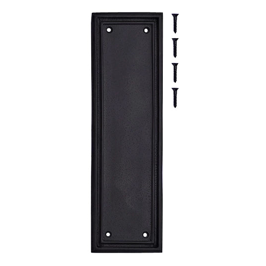 10 Inch Solid Brass Classic Style Push Plate (Oil Rubbed Bronze Finish)