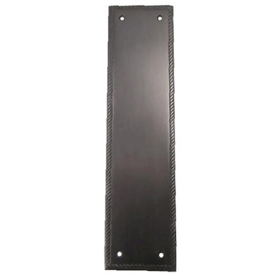 11 1/2 Inch Georgian Roped Style Door Pull and Push Plate (Oil Rubbed Bronze Finish)