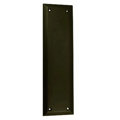 COPPER MOUNTAIN HARDWARE 10 Inch Quaker Style Pull and Push Plate Set (Oil Rubbed Bronze Finish)