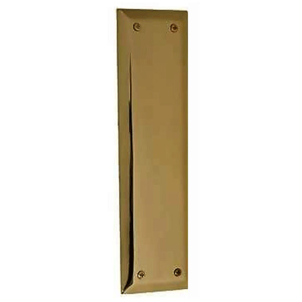 COPPER MOUNTAIN HARDWARE 10 Inch Quaker Style Push Plate (Antique Brass Finish)