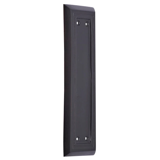 COPPER MOUNTAIN HARDWARE 8 1/4 Inch Solid Brass Victorian Style Push Plate (Oil Rubbed Bronze Finish)