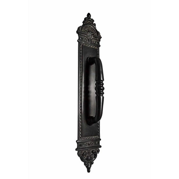 COPPER MOUNTAIN HARDWARE Solid Brass 16 1/4 Inch Victorian Door Pull (Oil Rubbed Bronze Finish)