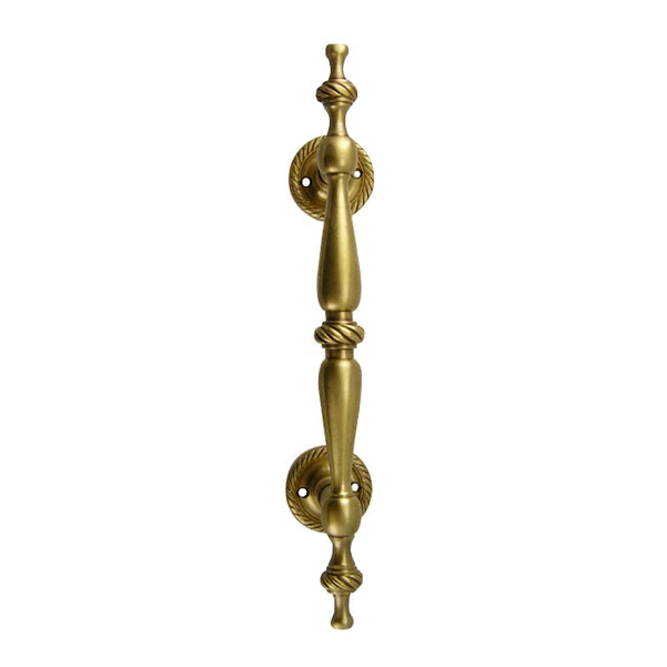 COPPER MOUNTAIN HARDWARE 9 1/2 Inch Solid Brass Georgian Style Handle (Antique Brass Finish)