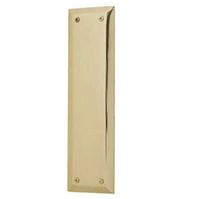 10 Inch Quaker Style Pull and Push Plate Set (Polished Brass Finish)