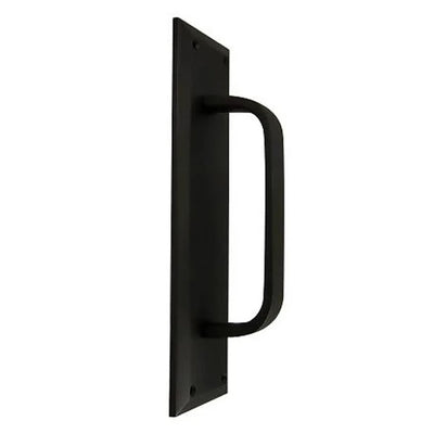 10 Inch Quaker Style Door Pull Plate (Flat Black)