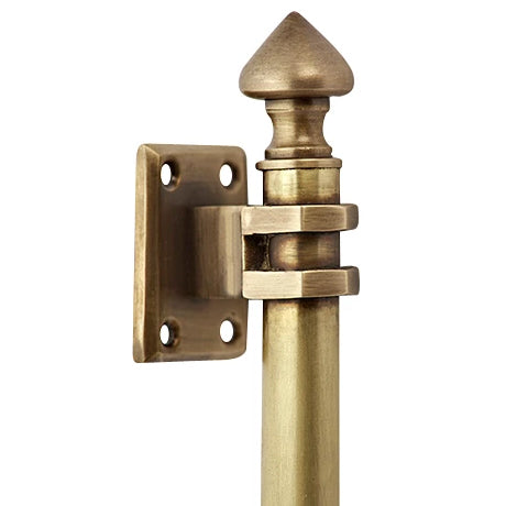 8 Inch Solid Brass Colonial Style Pull (Antique Brass Finish)