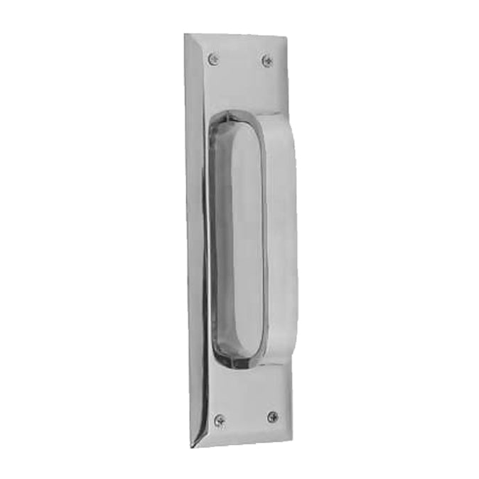 10 Inch Quaker Style Pull and Push Plate Set (Polished Chrome Finish)