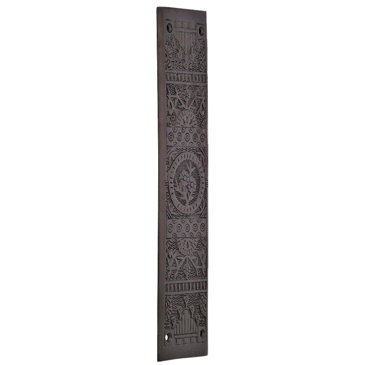 COPPER MOUNTAIN HARDWARE 11 1/4 Inch Eastlake Solid Brass Push Plate (Oil Rubbed Bronze Finish)