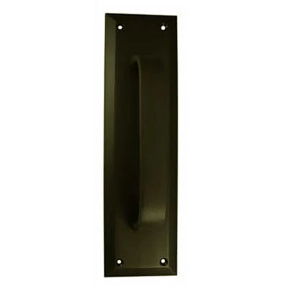 COPPER MOUNTAIN HARDWARE 10 Inch Quaker Style Pull and Push Plate Set (Oil Rubbed Bronze Finish)