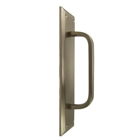 COPPER MOUNTAIN HARDWARE 10 Inch Quaker Style Door Pull Plate (Satin Nickel Finish)