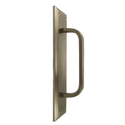 10 Inch Quaker Style Door Pull Plate (Satin Nickel Finish)