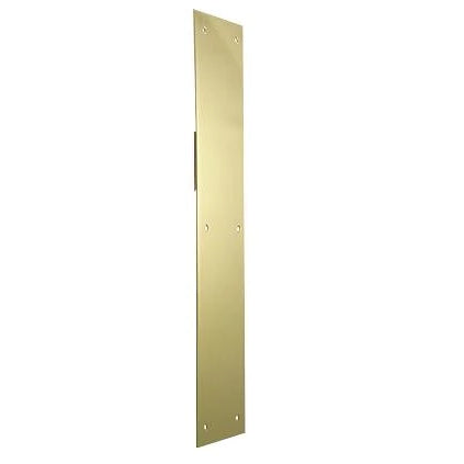 COPPER MOUNTAIN HARDWARE 12 Inch Solid Brass Push Plate (Polished Brass Finish)