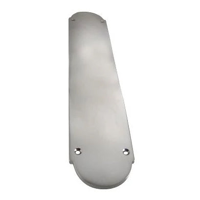 12 Inch Solid Brass Traditional Oval Push Plate (Polished Chrome Finish)