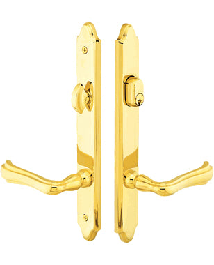 Solid Brass Concord Keyed Style Multi Point Lock Trim (Polished Brass Finish)