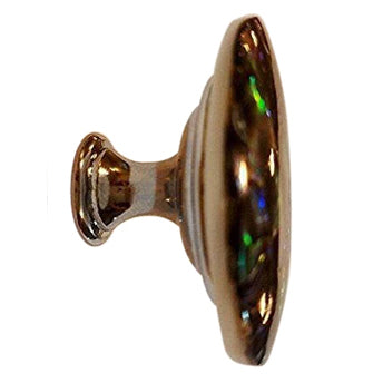 1 5/8 Inch Diameter Authentic Abalone Shell Oversized Cabinet or Furniture Knob